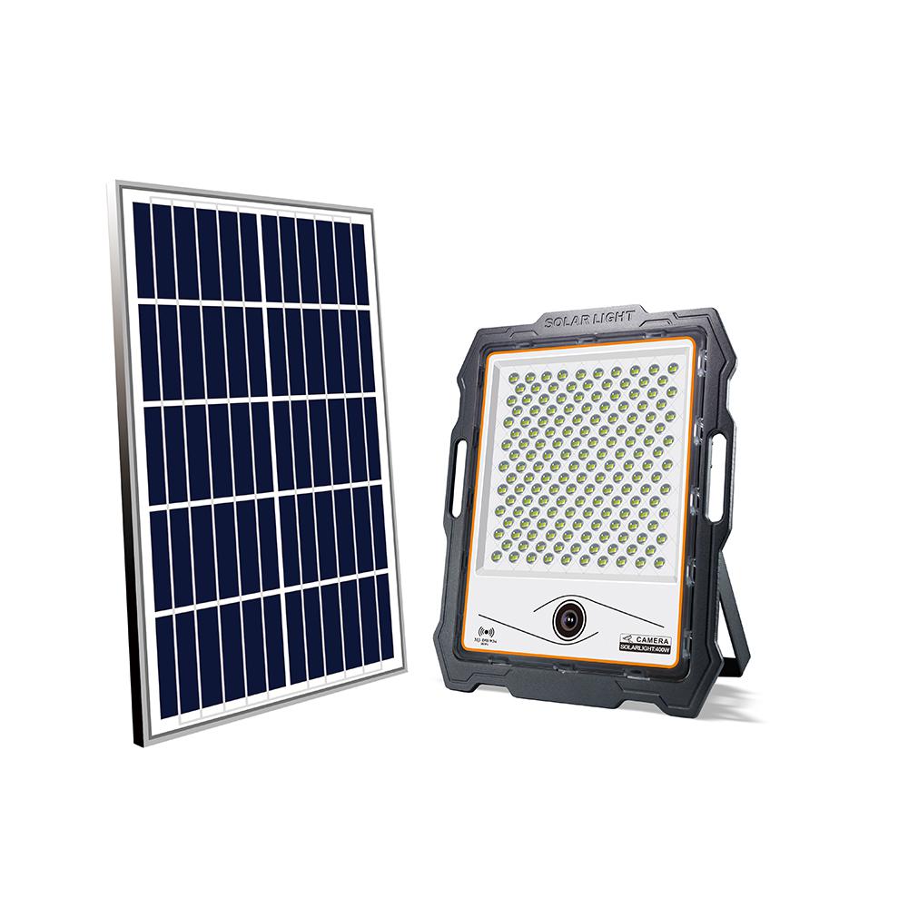 ηλιακός προβολέας ασφαλείας με κάμερα cctv και wifi 100w mj-dw901