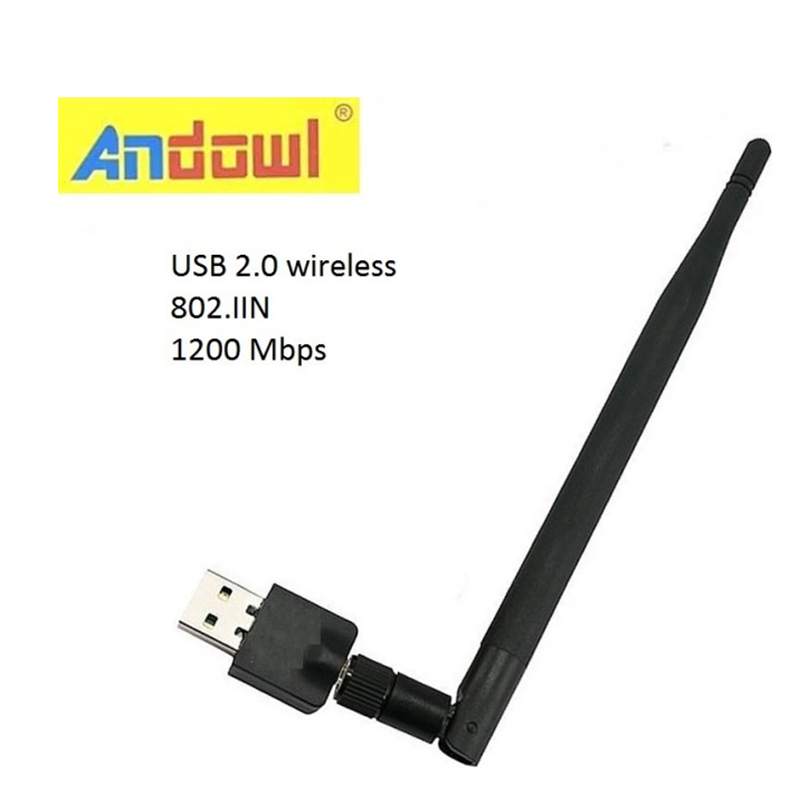 Andowl Q-A220 Ασύρματος USB Αντάπτορας Δικτύου με Αποσπώμενη Κεραία 1200Mbps