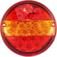 ΣΤΡΟΓΓΥΛΟ ΦΑΝΑΡΙ ΓΙΑ ΠΙΣΩ 24V 25 LED TAIL LIGHTS REAR LAMP FOR TRUCK 68682-9