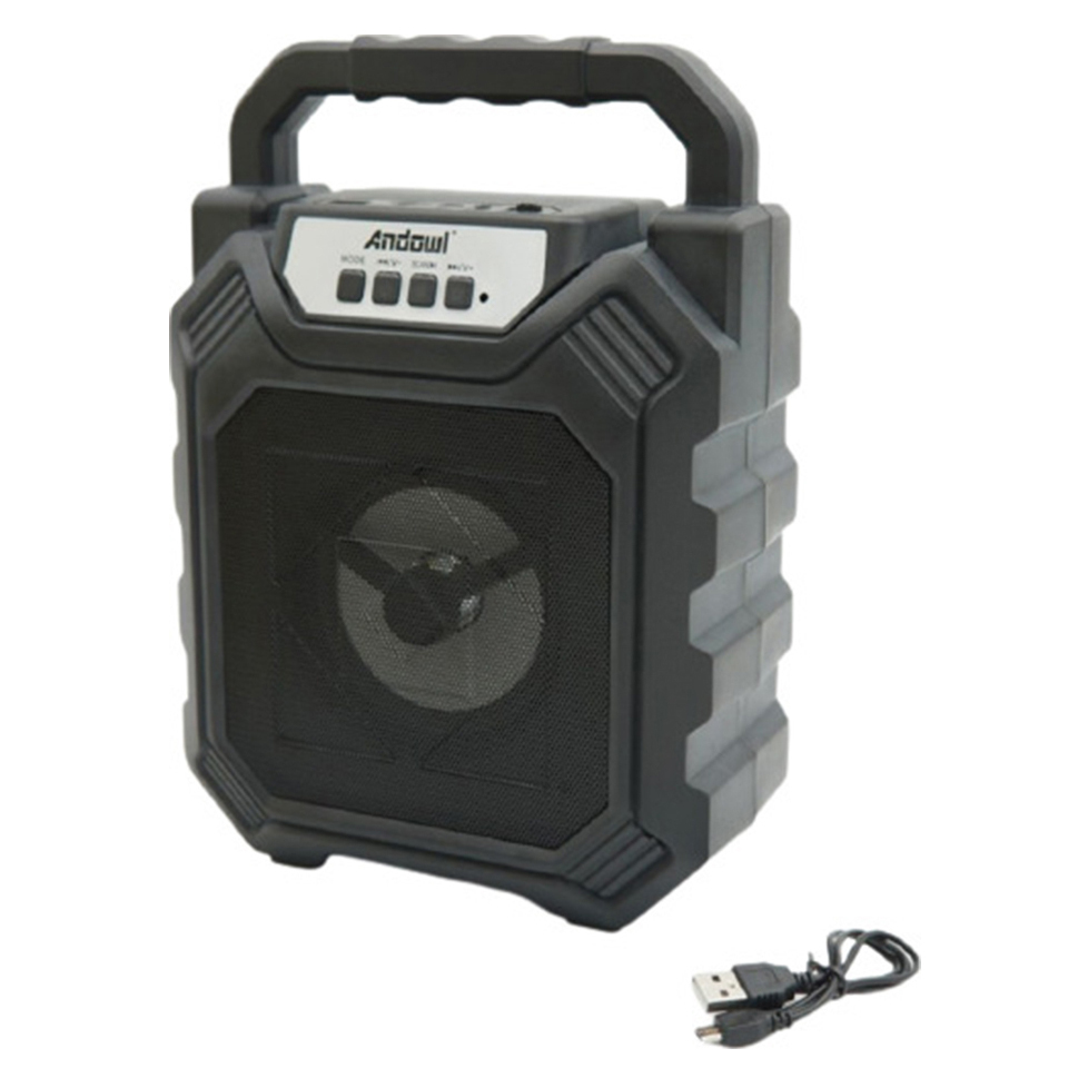 Andowl Q-L688B Ηχείο Bluetooth 5W με Ραδιόφωνο και 4 ώρες Λειτουργίας Black