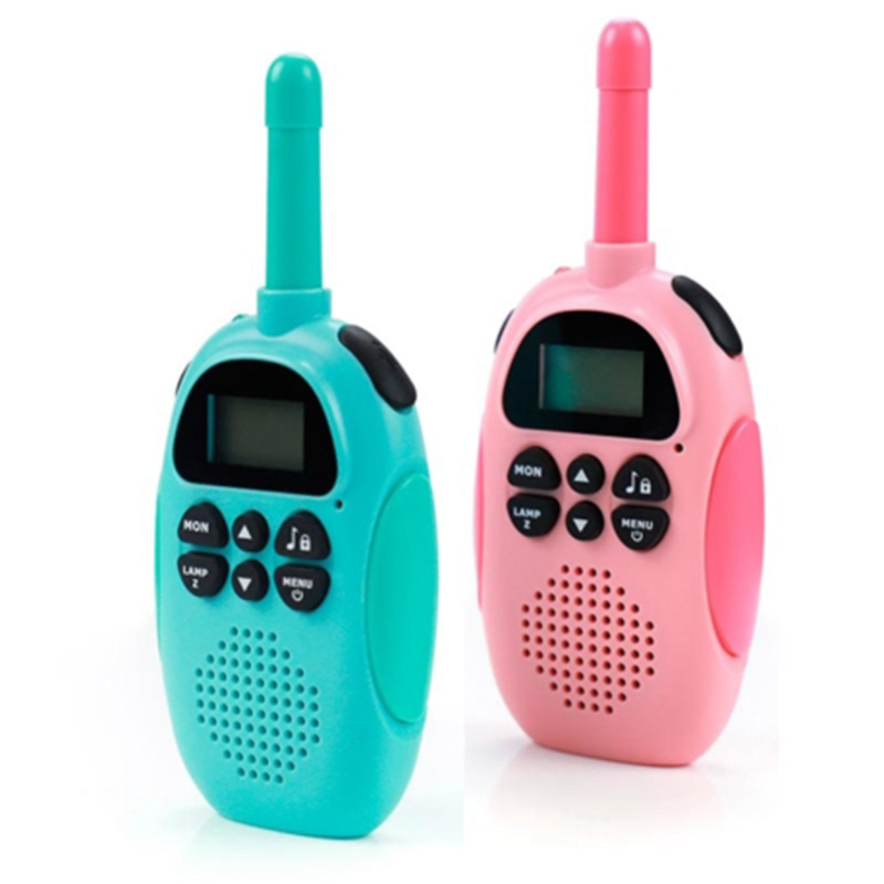 Σετ Παιδικοί Ασύρματοι Πομποδέκτες 2 τεμ – Eνδοεπικοινωνία Walkie Talkie Χρώματος Πράσινο- Ροζ Children Intercom