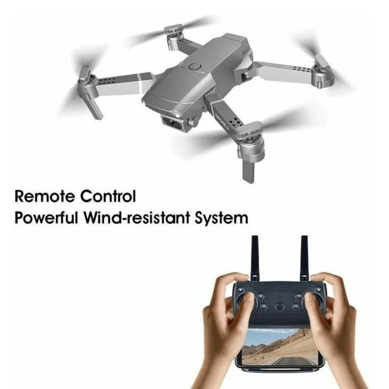 Ronshin E68 Drone WiFi 2.4 GHz με Κάμερα 1080p και Χειριστήριο, Συμβατό με Smartphone
