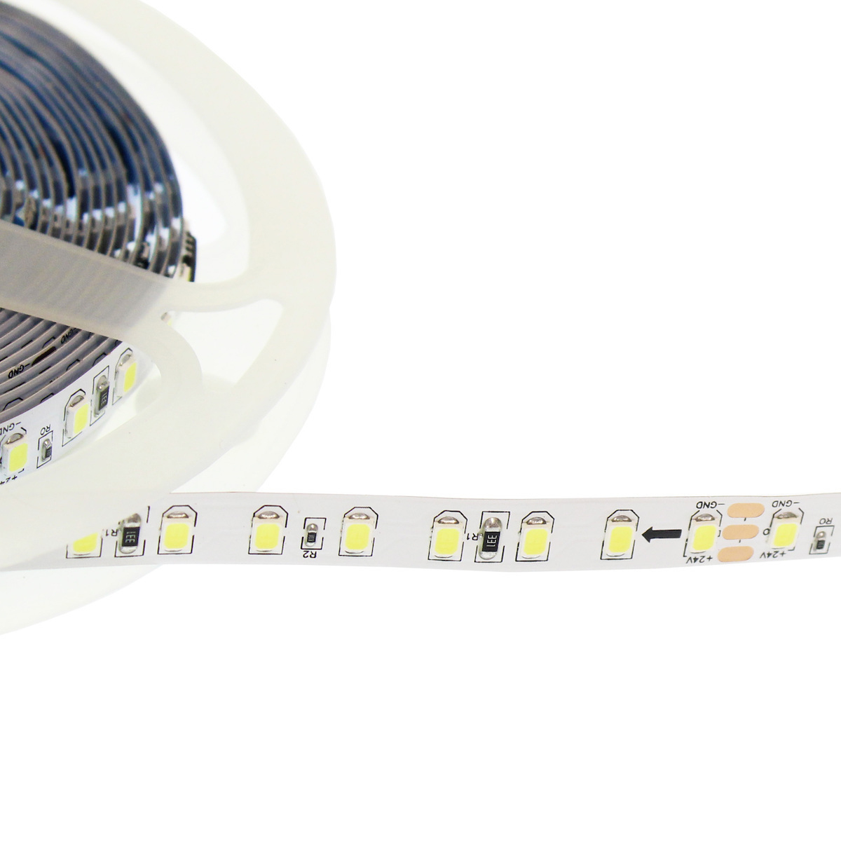 LED Ταινία-strip ασύρματη 10m 24V 1200 SMD 3528 ψυχρό λευκό 6000K αυτοκόλλητη IP20 με επιτοίχιο διακόπτη AB-Z1070